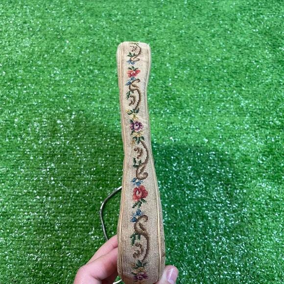 Vintage Floral Clutch Tapestry Handbag Purse Frame Boho Cottagecore - Picture 4 of 8